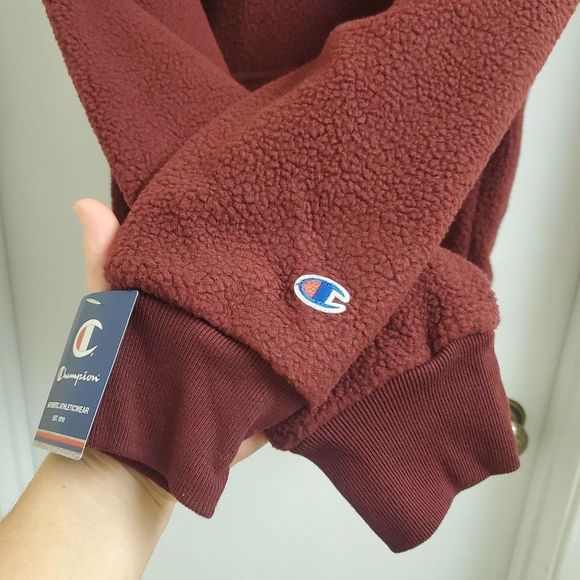 New with tags champion sherpa hoodie size men's small - Picture 3 of 6